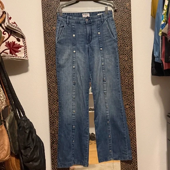 William Rast High Waist Wide Leg Jeans - Picture 1 of 4